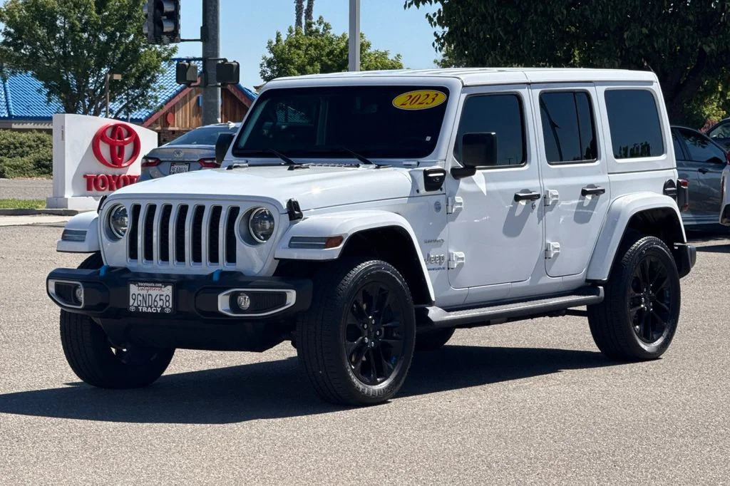 Used 2023 White Jeep Sahara 4xe image 11