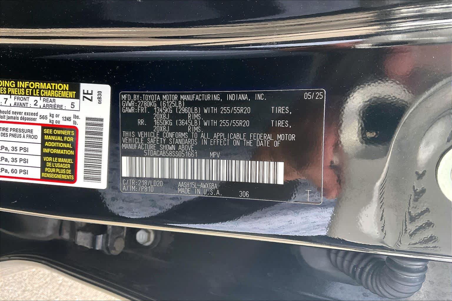 Used 2025 Midnight Black Metallic Toyota Hybrid Nightshade Edition image 32