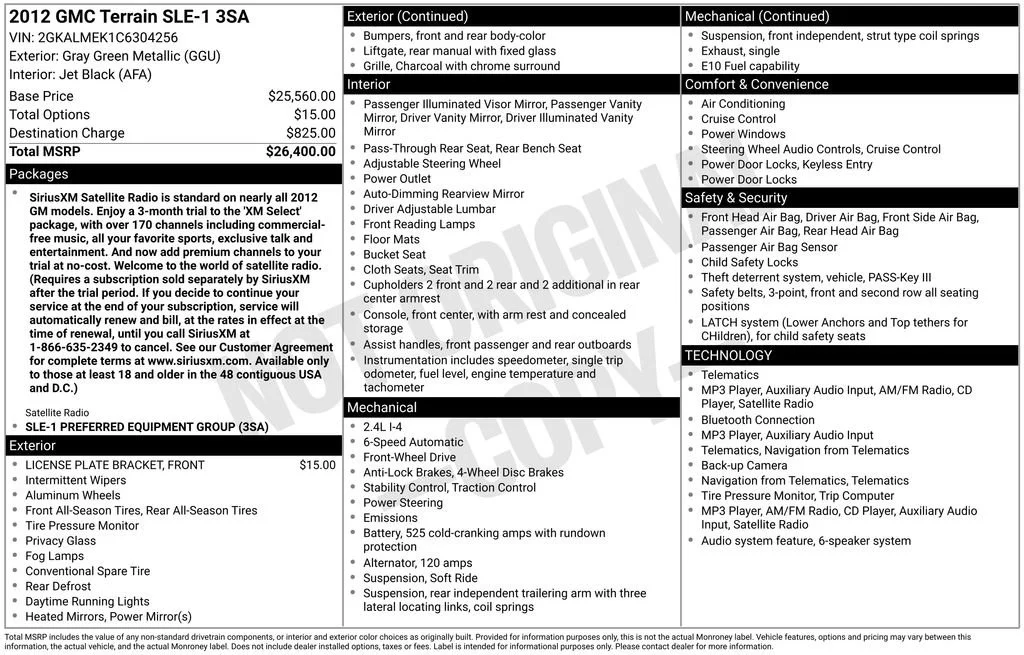Used 2012 Gray Green Metallic GMC SLE-1 image 5