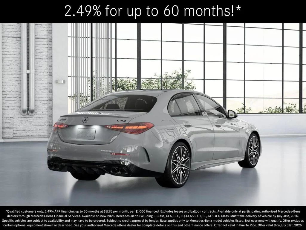 New 2026 MANUFAKTUR Alpine Grey Mercedes-Benz AMG® C 43 4MATIC Sedan image 22