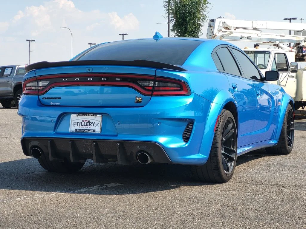 Used 2023 Blue Dodge Scat Pack Widebody image 7