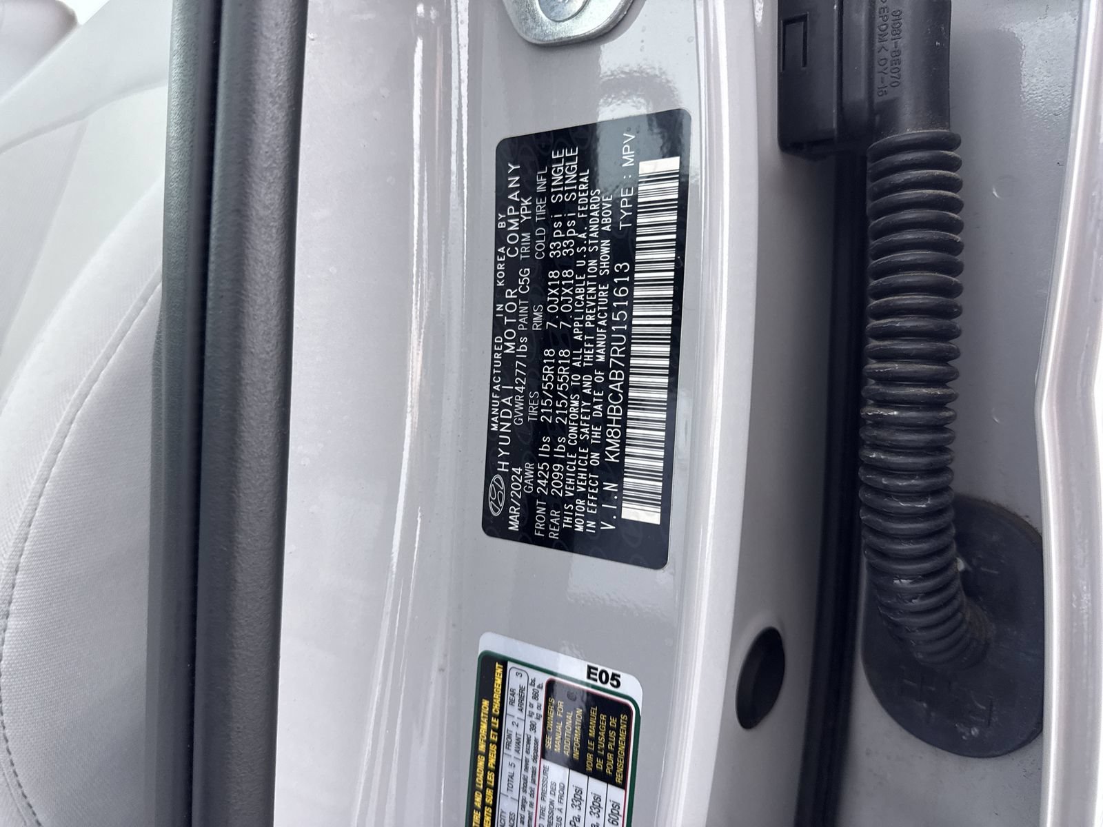 Certified Used 2024 Cyber Gray Metallic Hyundai SEL image 12