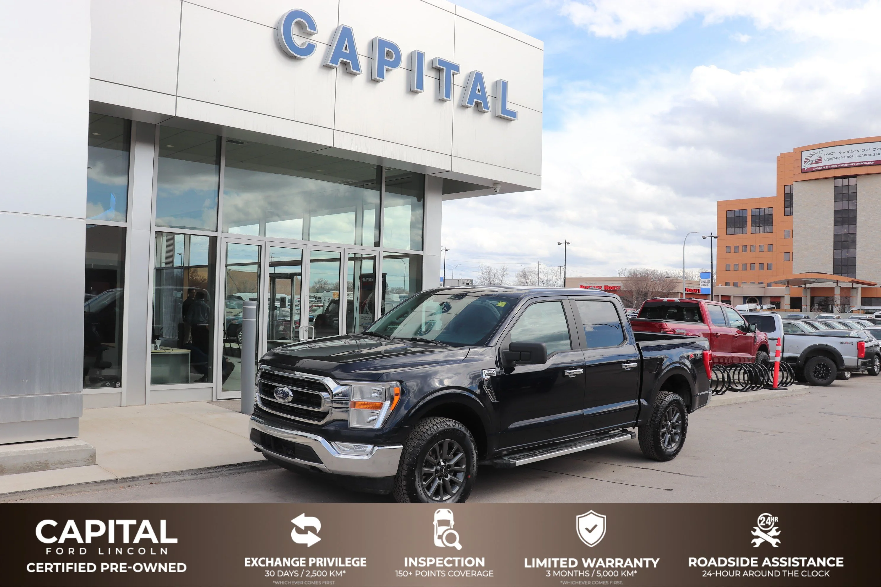 Certified Used 2022 Blue Ford XLT 4WD SuperCrew 5.5