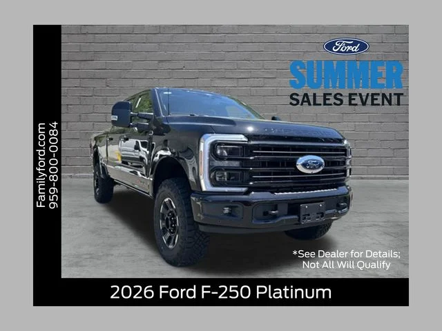 New 2026 Agate Black Metallic Ford F-250® Platinum® image 1