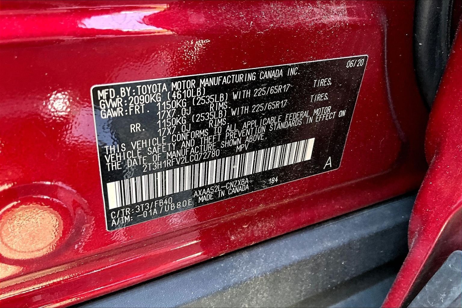 Used 2020 Red Toyota LE image 18