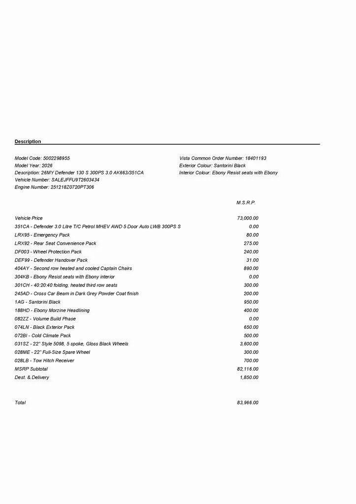 Used 2026 Black Land Rover S image 3