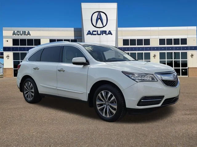 Used 2015 White Acura Tech Pkg image 1