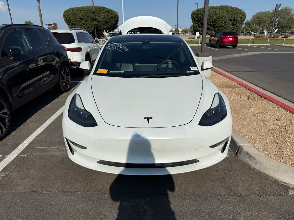 Used 2021 Pearl White Multi-Coat Tesla Standard Range Plus image 3