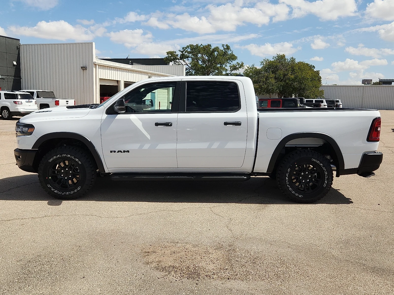 New 2027 Bright White Clear-Coat  Paint Ram REBEL CREW CAB 4X4 5