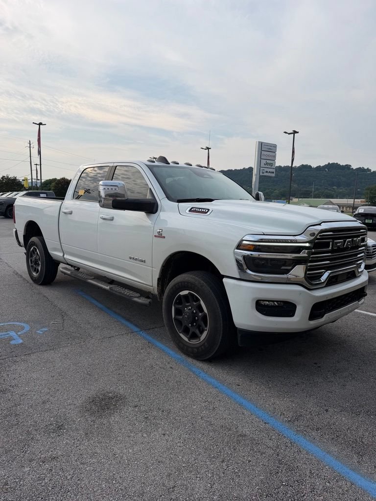 Used 2025 Bright White Clearcoat Ram Laramie image 1