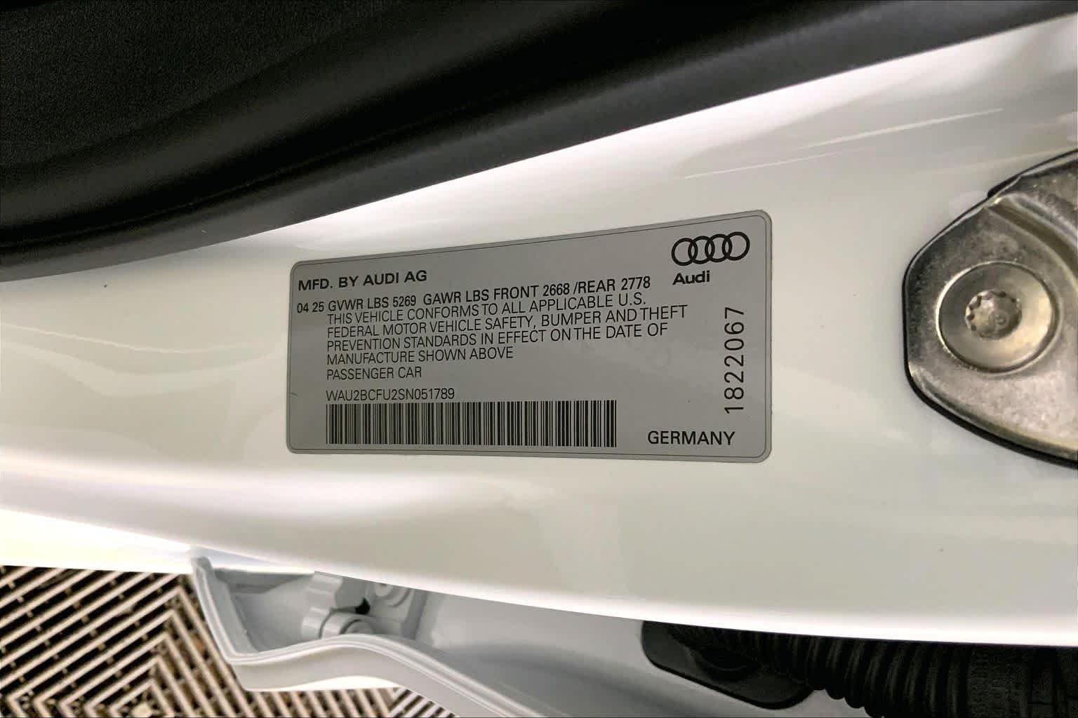 Used 2025 Glacier White Metallic Audi Premium Plus image 34