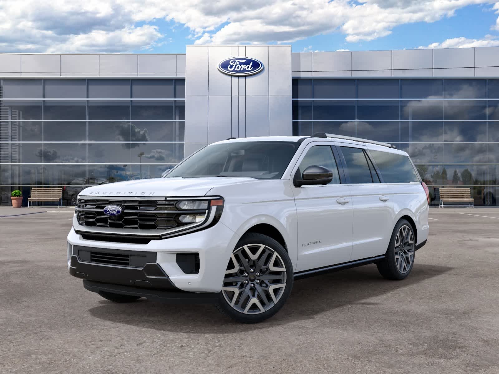 New 2027 Star White Metallic Tri-Coat Ford Platinum image 2