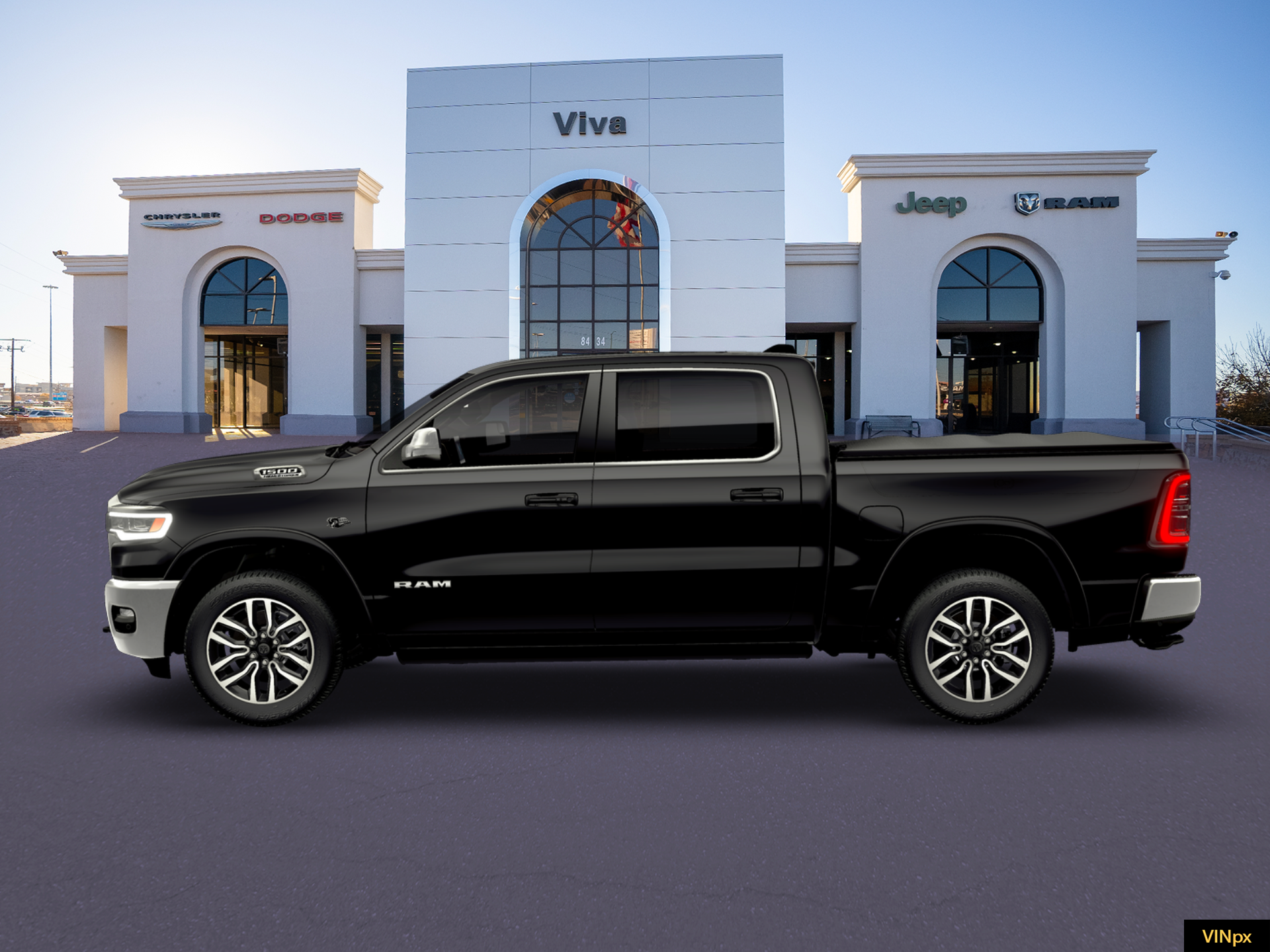 New 2026 Diamond Black Crystal Pearl-Coat Exterior Paint RAM Limited image 2