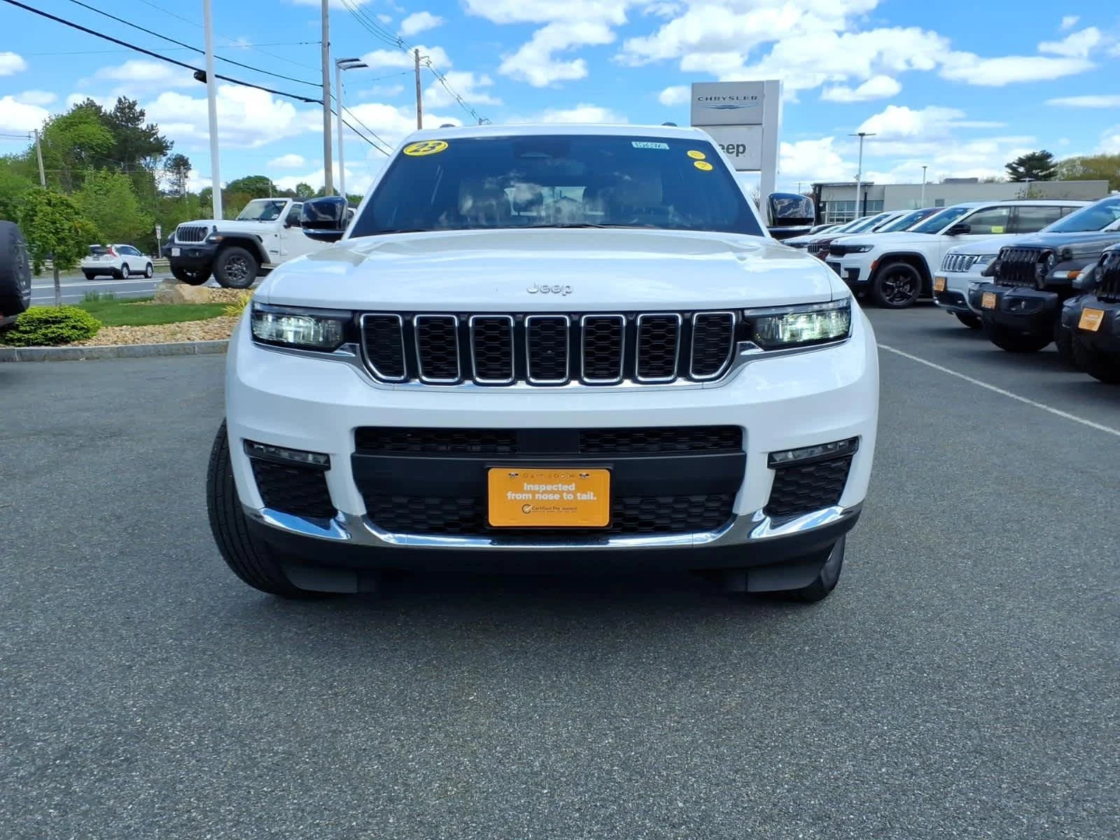 Certified Used 2023 Bright White Clearcoat Jeep Limited image 3