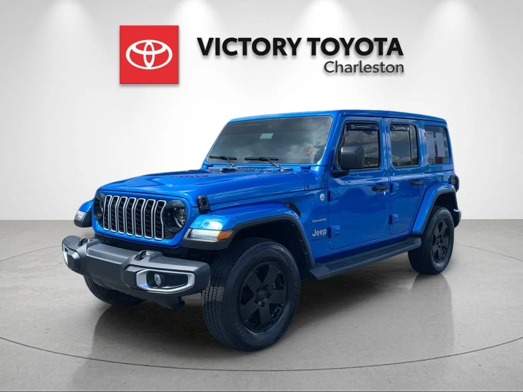 Used 2024 Blue Jeep Sahara image 1