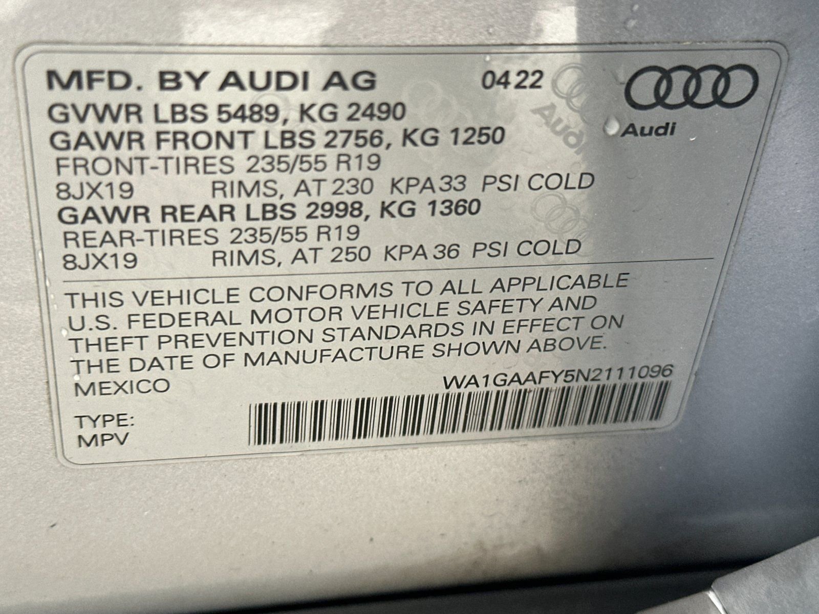 Used 2022 Gray Audi 45 S line Premium image 26
