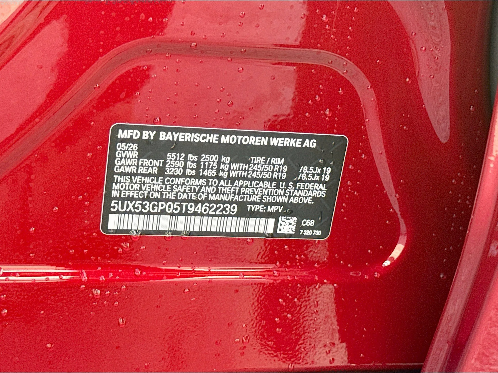 New 2026 Vegas Red Metallic BMW 30 xDrive image 41