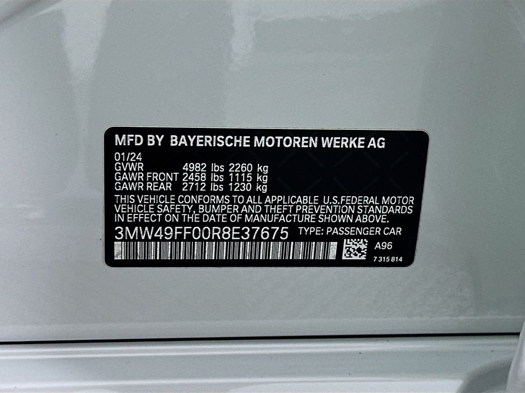 Used 2024 White Metallic BMW M340i xDrive image 34