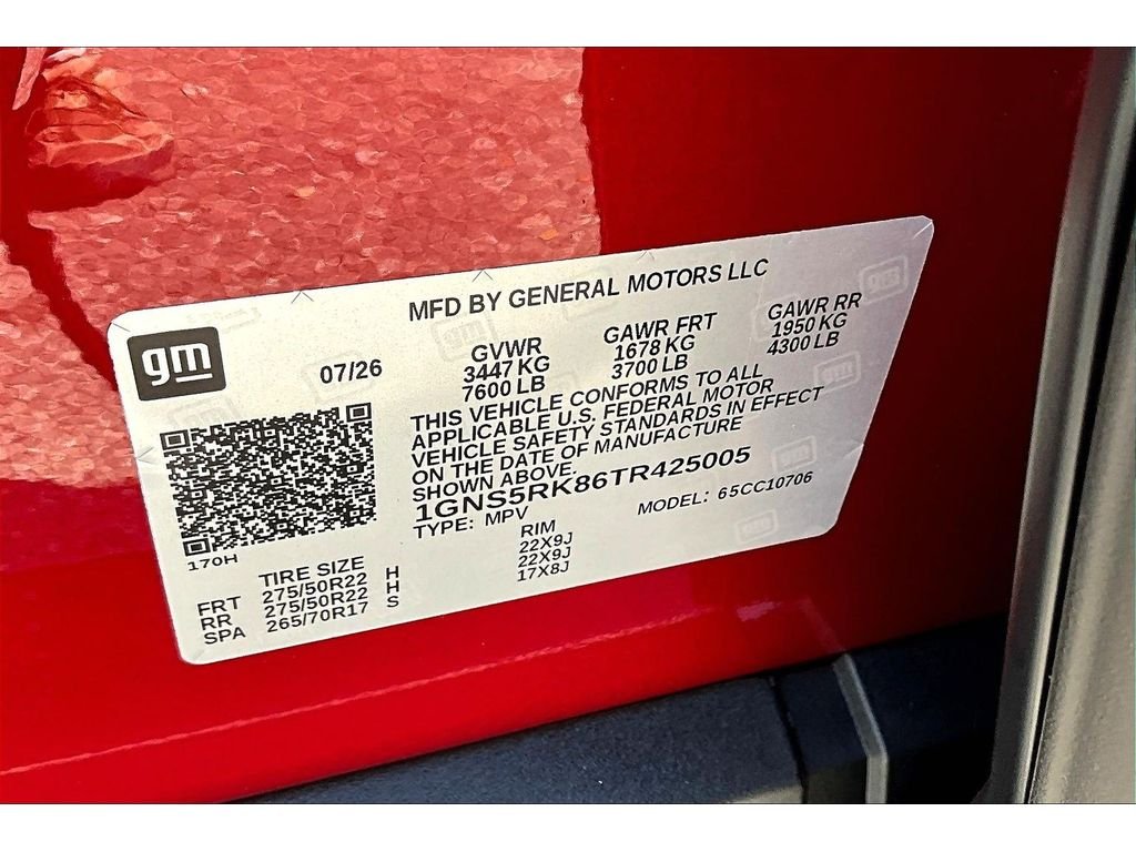 New 2026 Radiant Red Tintcoat Chevrolet RST image 6