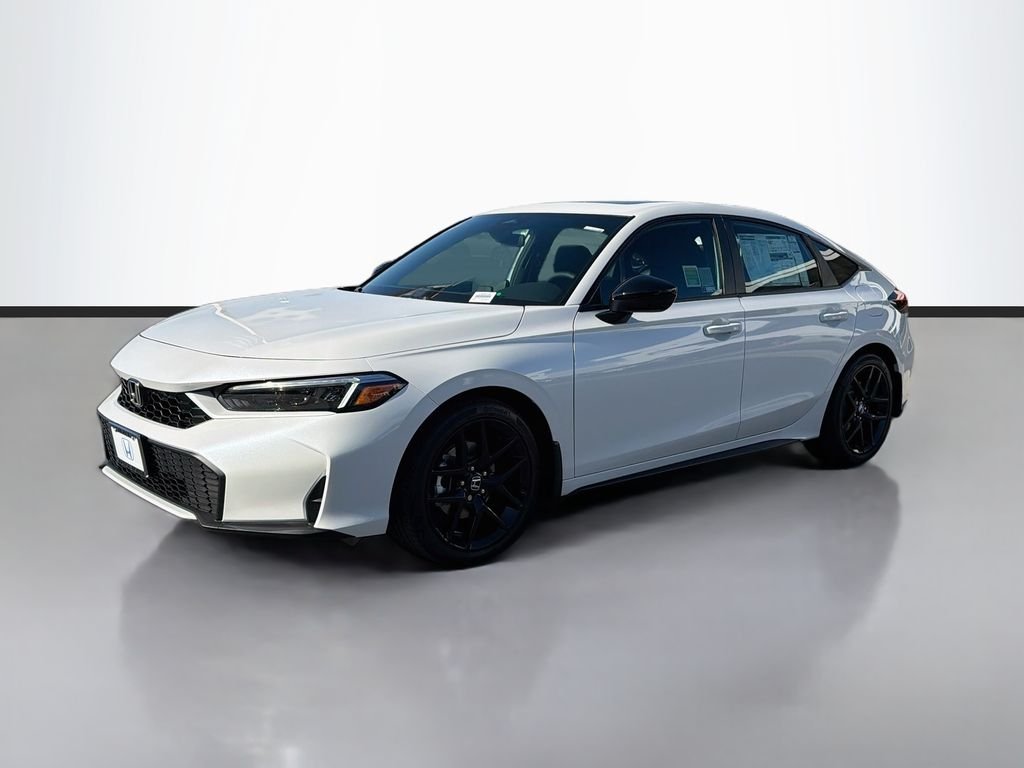 New 2026 Platinum White Pearl Honda FWD Sport Hybrid image 1