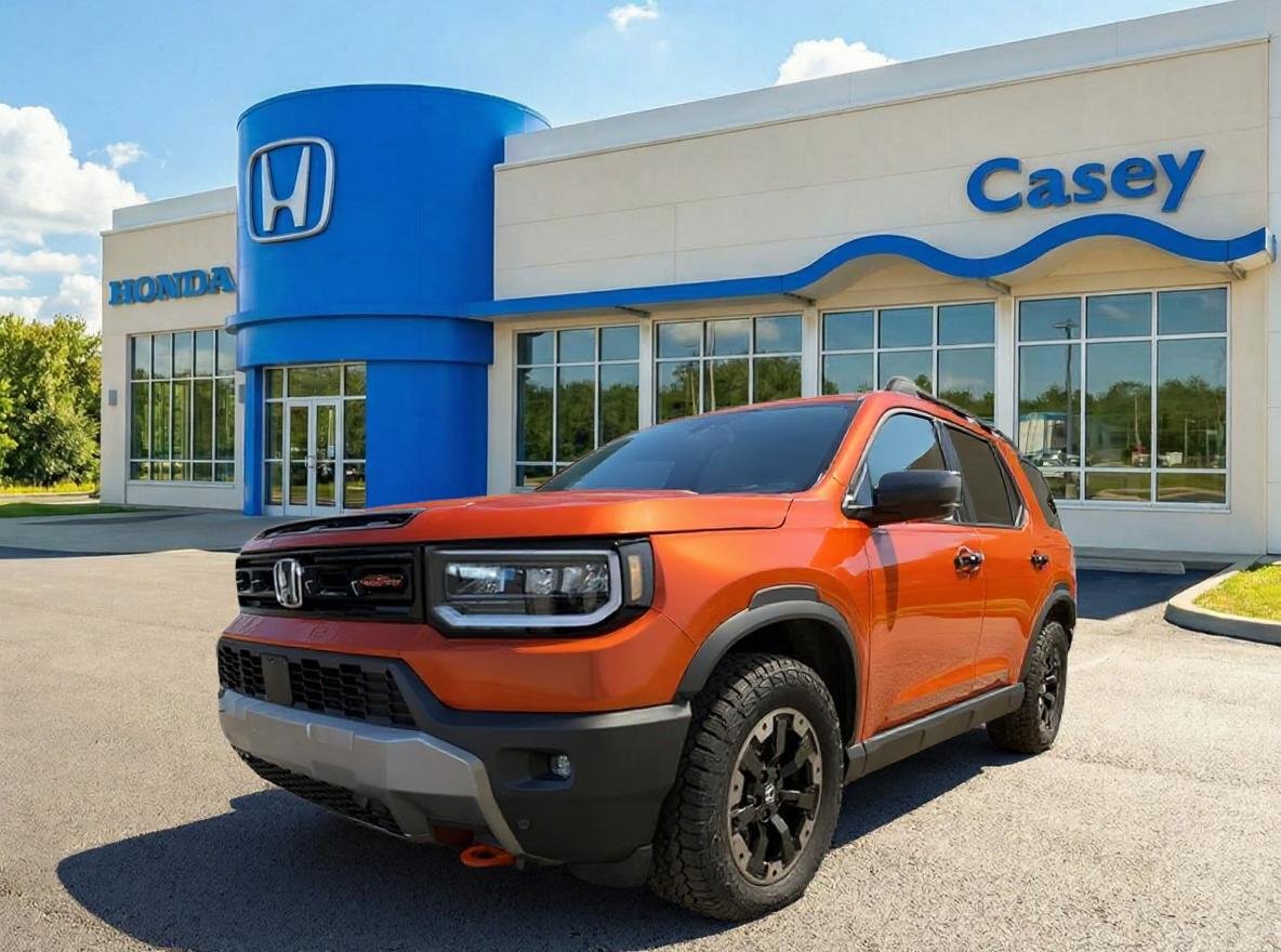 New 2026 Sunset Orange Honda TrailSport Elite image 1