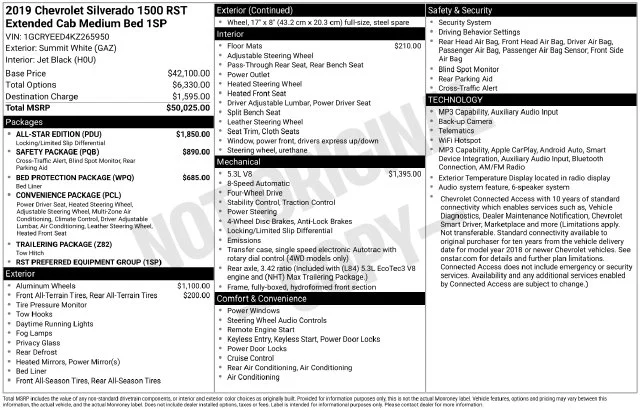 Used 2019 White Chevrolet RST image 28