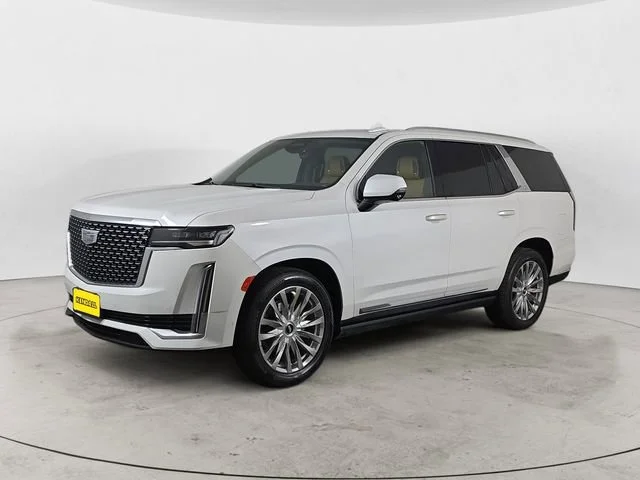Used 2021 White Cadillac Premium Luxury image 1