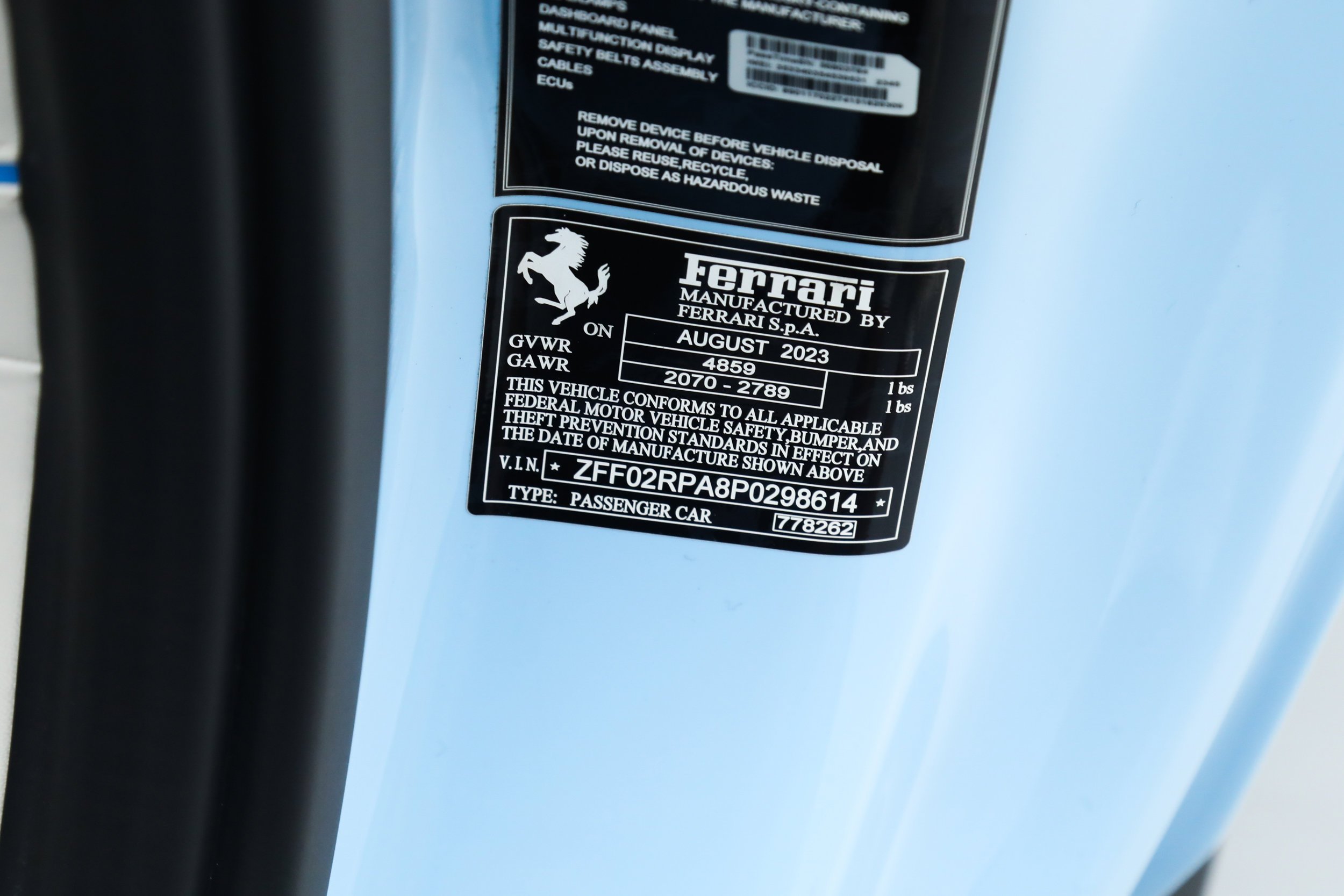 Certified Used 2023 Blue Ferrari  image 45