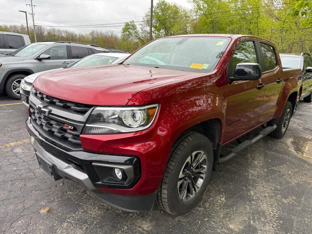 Used 2021 Cherry Red Chevrolet Z71 image 2
