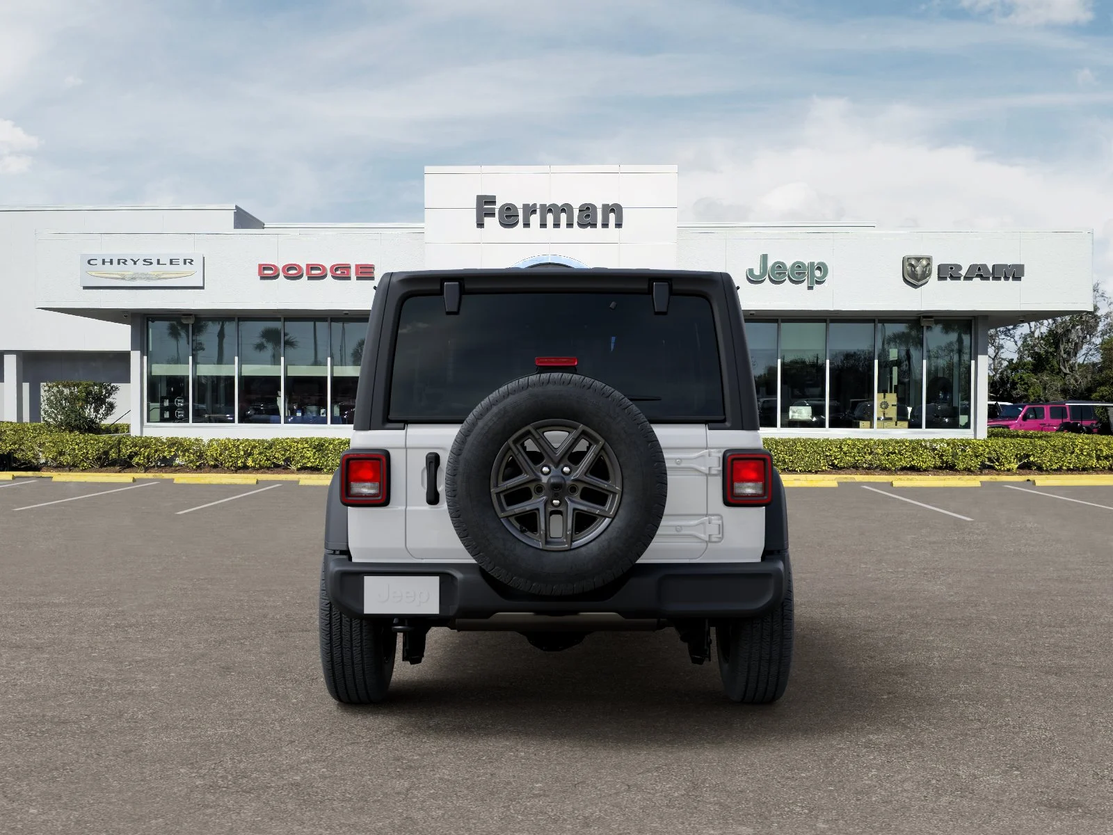 New 2026 Bright White Clear-Coat Exterior Paint Jeep Sport S image 41