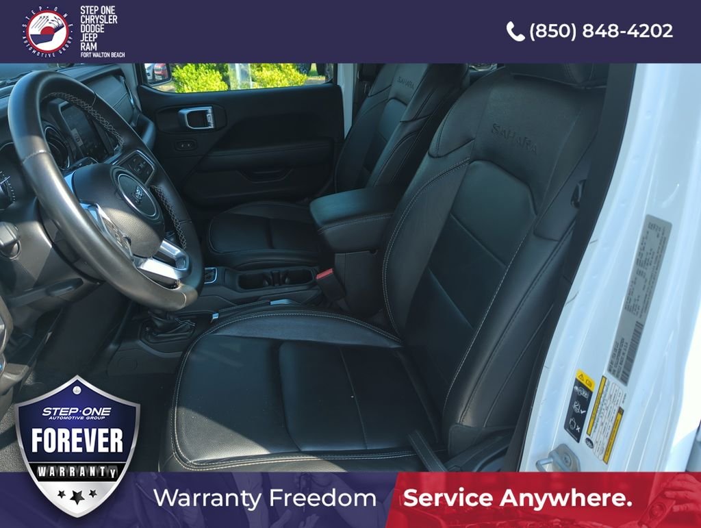 Used 2022 White Jeep Unlimited Sahara 4xe image 11