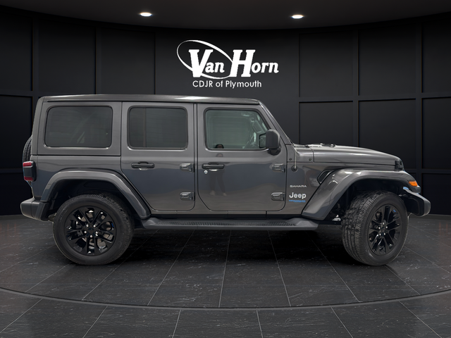 Used 2022 Jeep Wrangler Unlimited Sahara 4XE with VIN 1C4JJXP60NW170321 for sale in Plymouth, WI