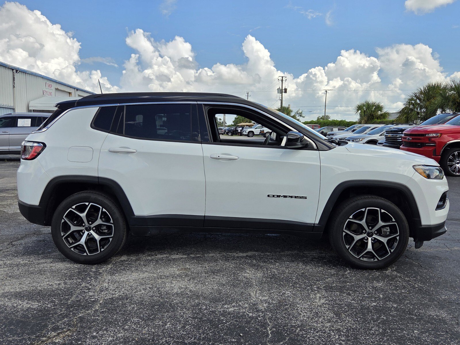 Used 2025 Bright White Clearcoat Jeep Limited image 6