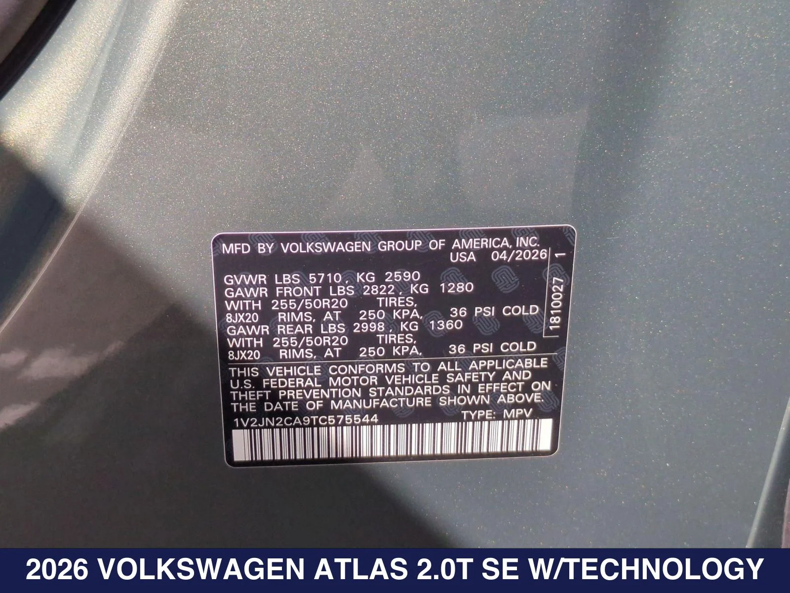New 2026 Green Volkswagen 2.0T SE w/Technology image 27