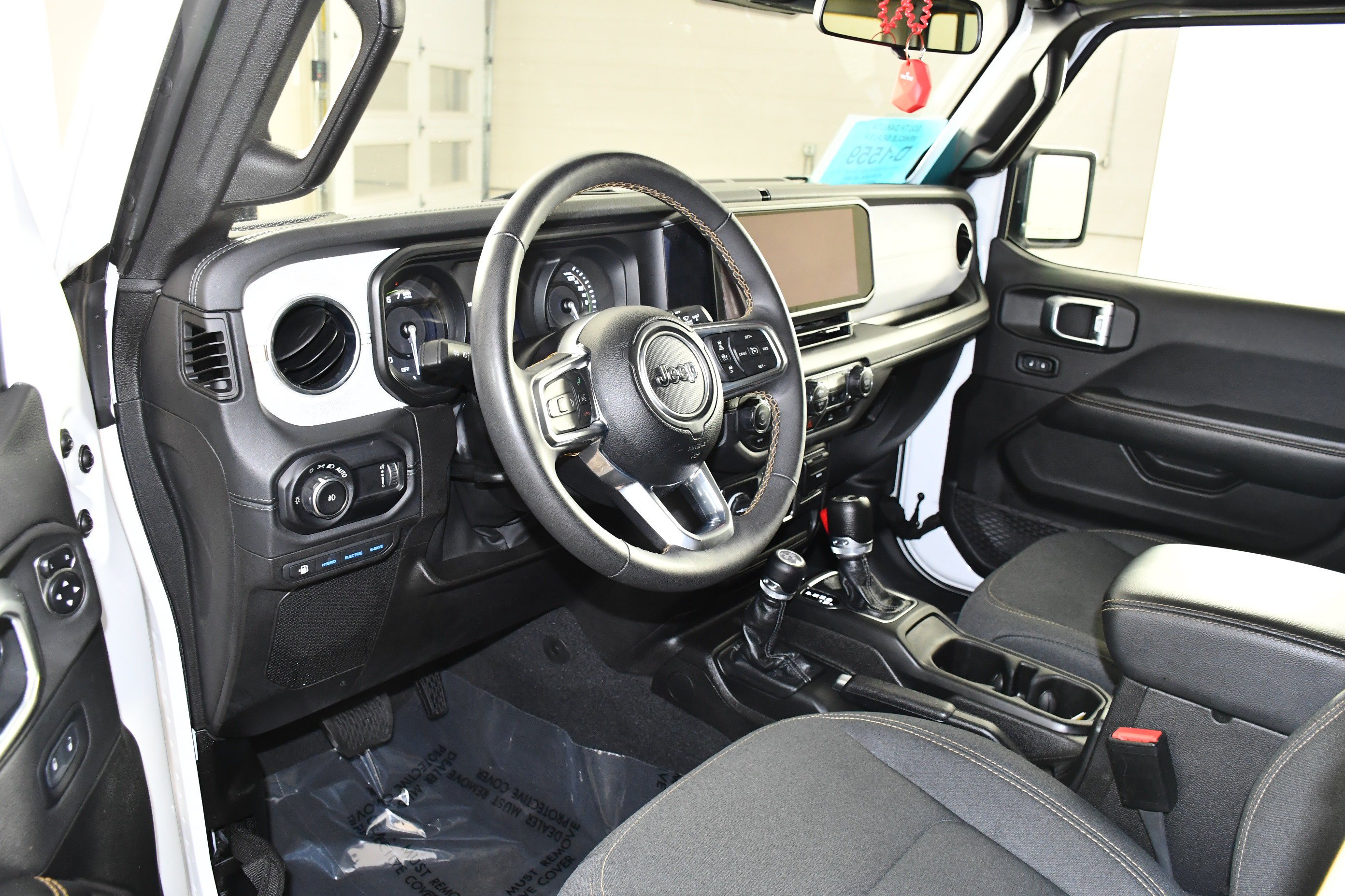 Used 2024 Bright White Clearcoat Jeep Sahara image 2