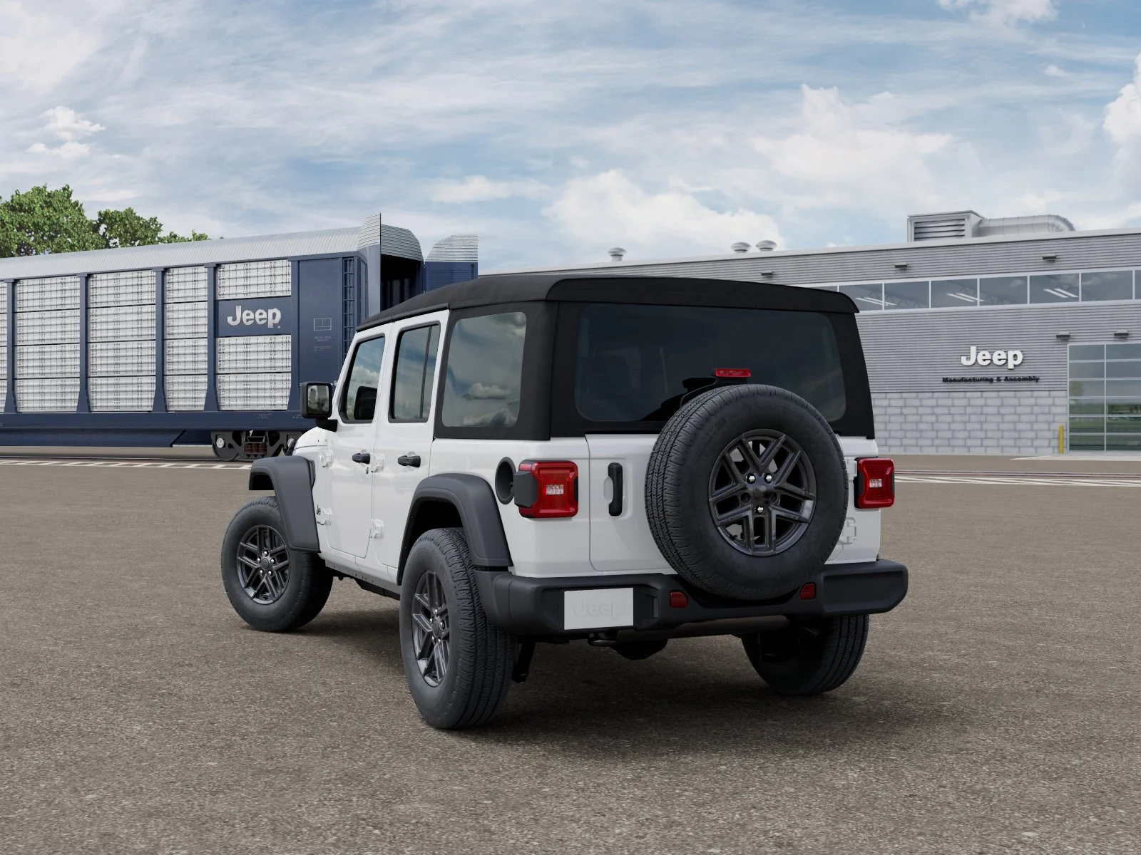 New 2027 Bright White Clearcoat Jeep Sport S image 3