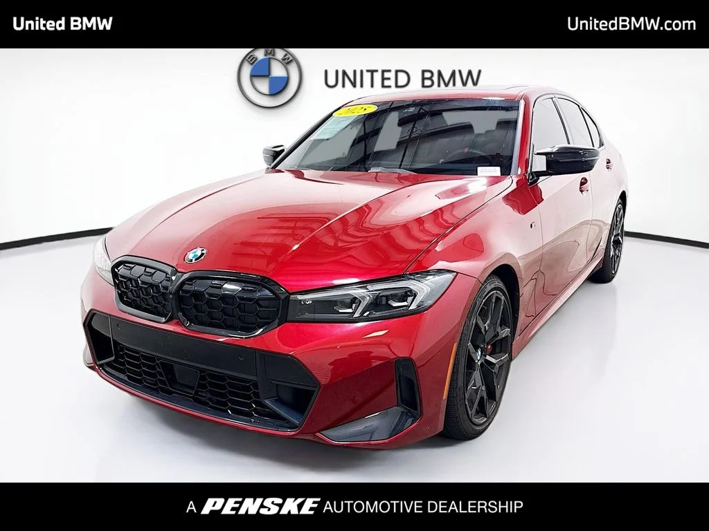 Certified Used 2025 Vegas Red Metallic BMW M340i image 1