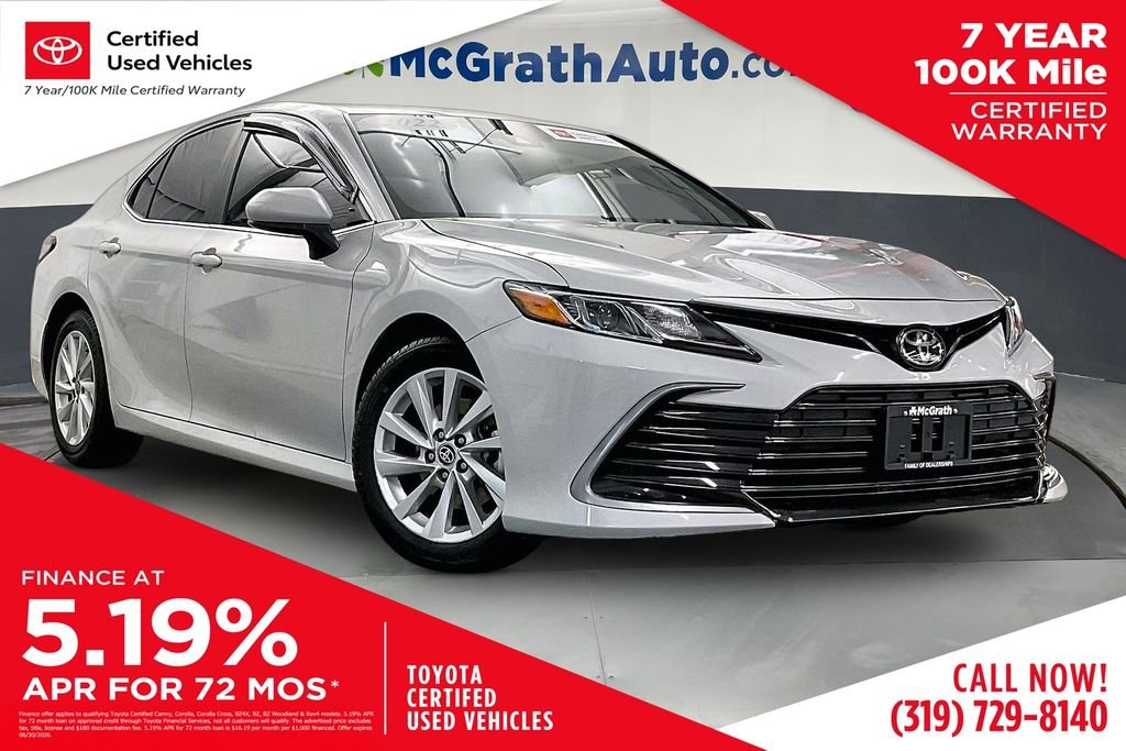 Used 2022 White Toyota LE image 1