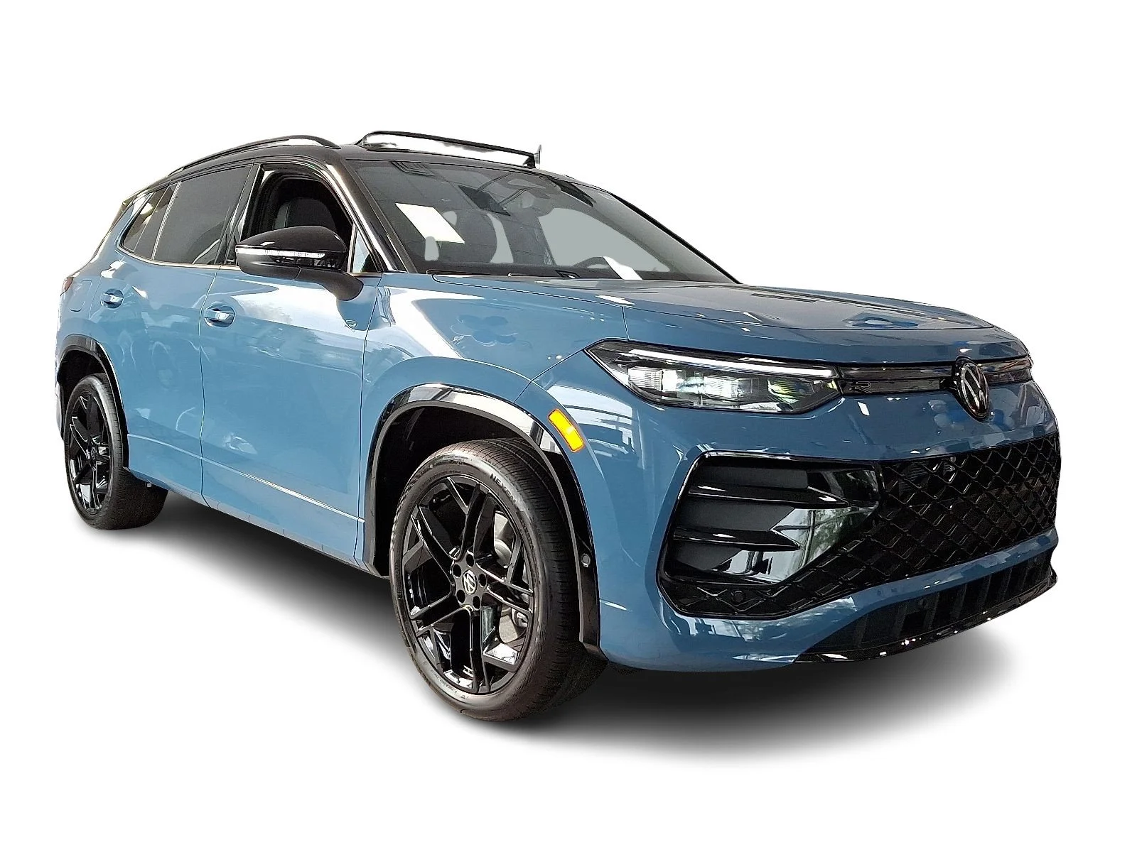 New 2026 Monterey Blue w/Deep Black Roof - U12T Volkswagen SE R-Line Black image 3