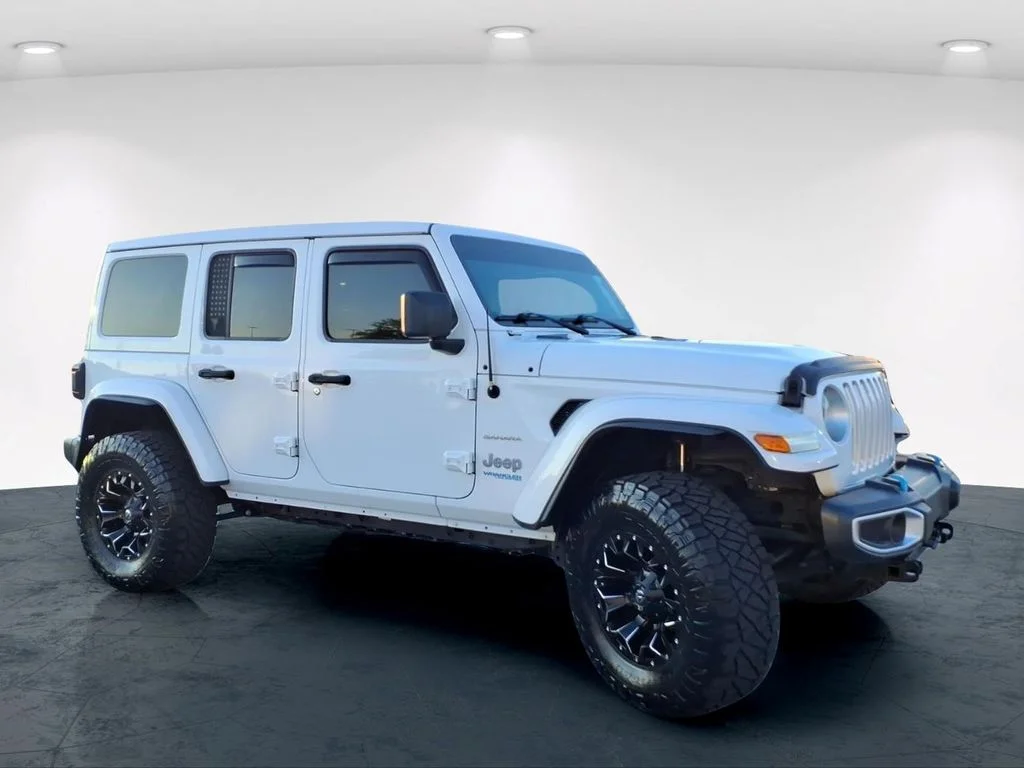 Used 2022 White Jeep Unlimited Sahara 4xe image 5