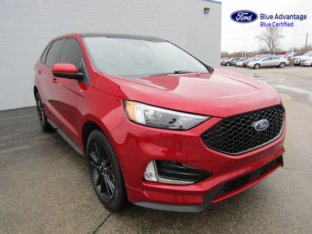 Certified Used 2024 Rapid Red Metallic Tinted Clearcoat Ford ST Line image 10