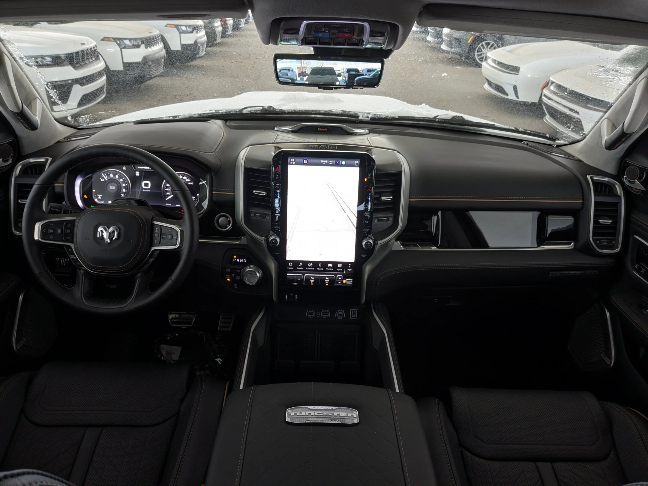 New 2026 White RAM Tungsten - - 4x4 - Massage Seats - Multi-Function Tailgate - Prem Lthr & More! image 26