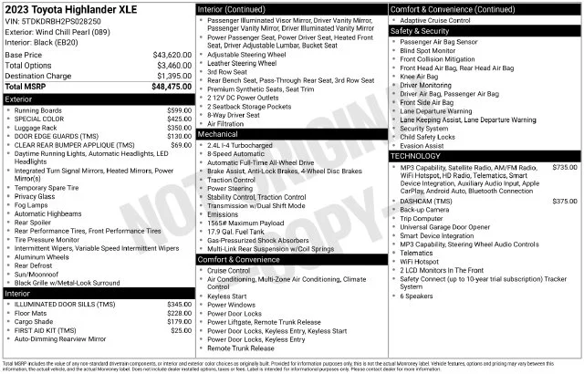 Used 2023 Beige Toyota XLE image 7