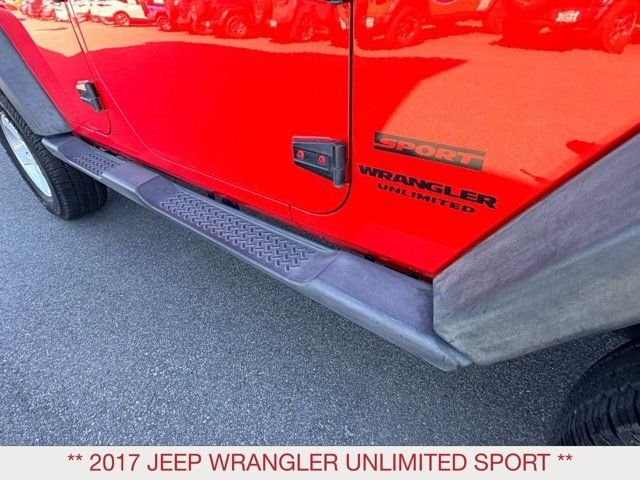 Used 2017 Red Jeep Unlimited Sport image 9