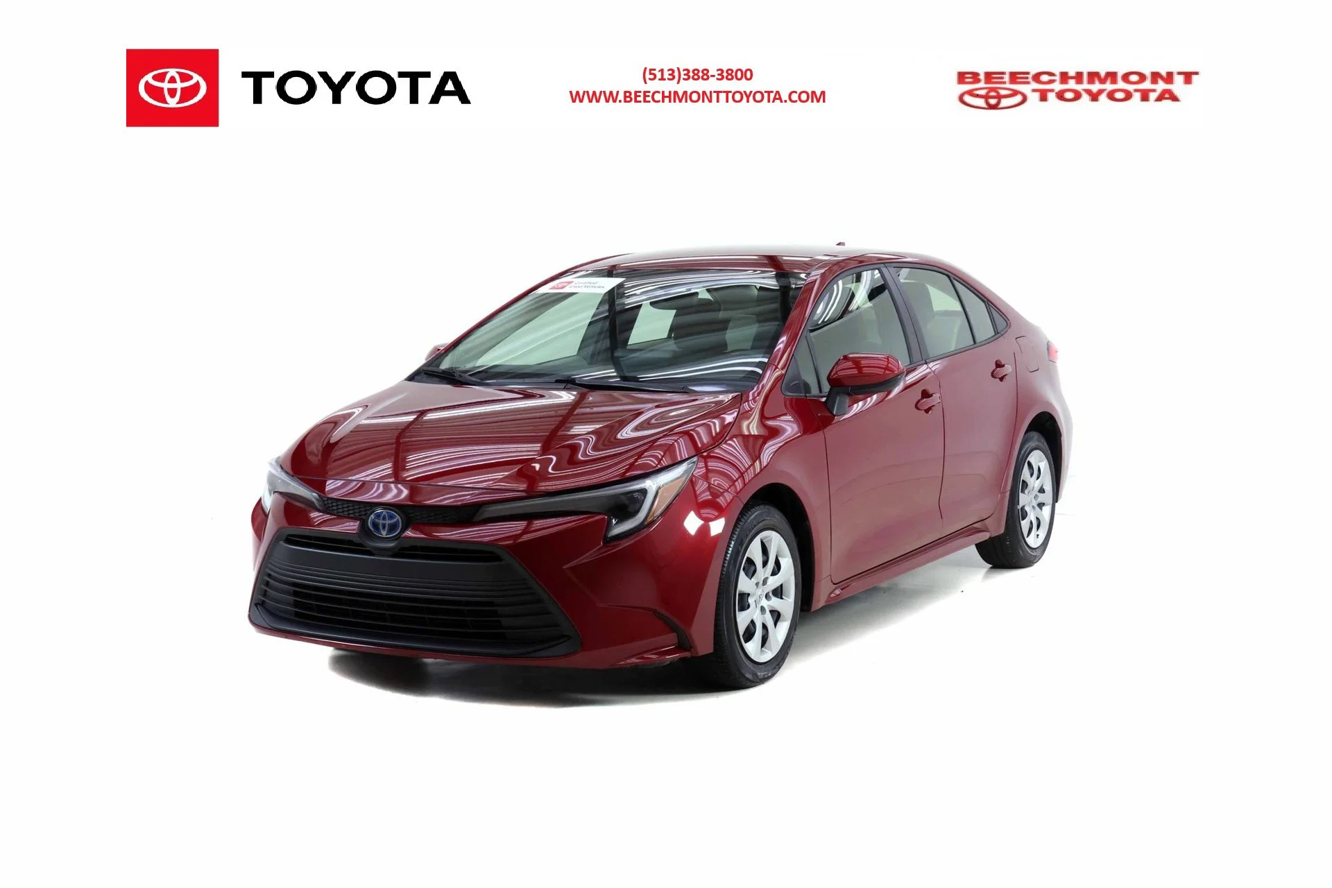 Certified Used 2025 Red Toyota LE image 1