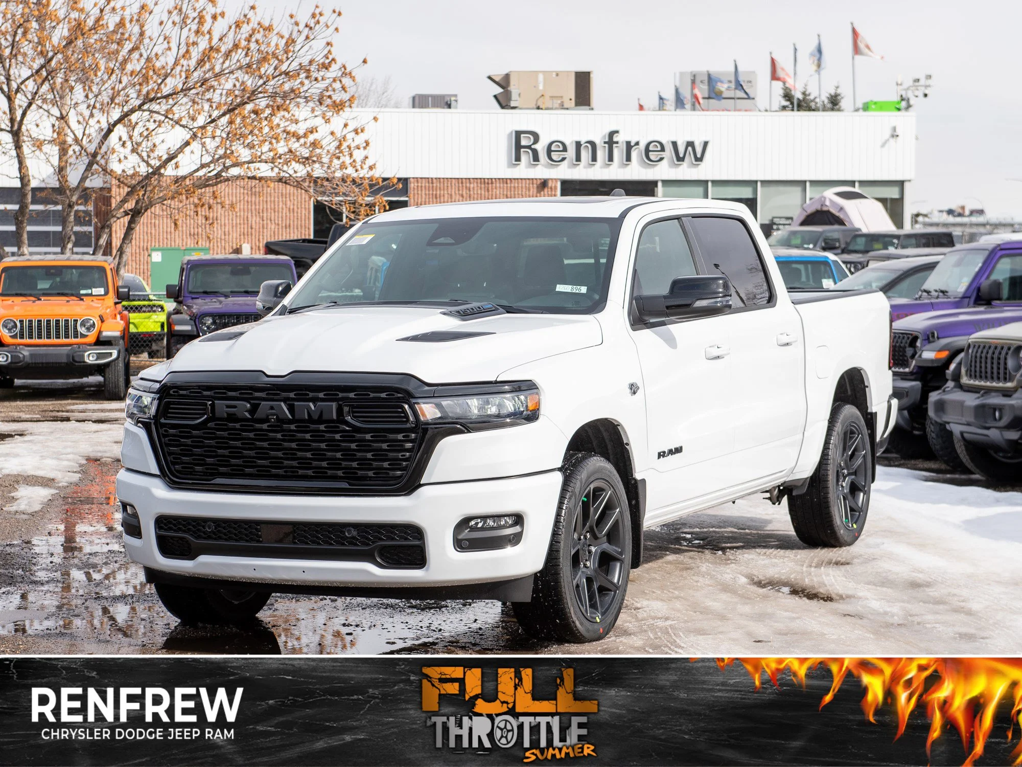 New 2026 White RAM Sport* Hemi V8 image 1
