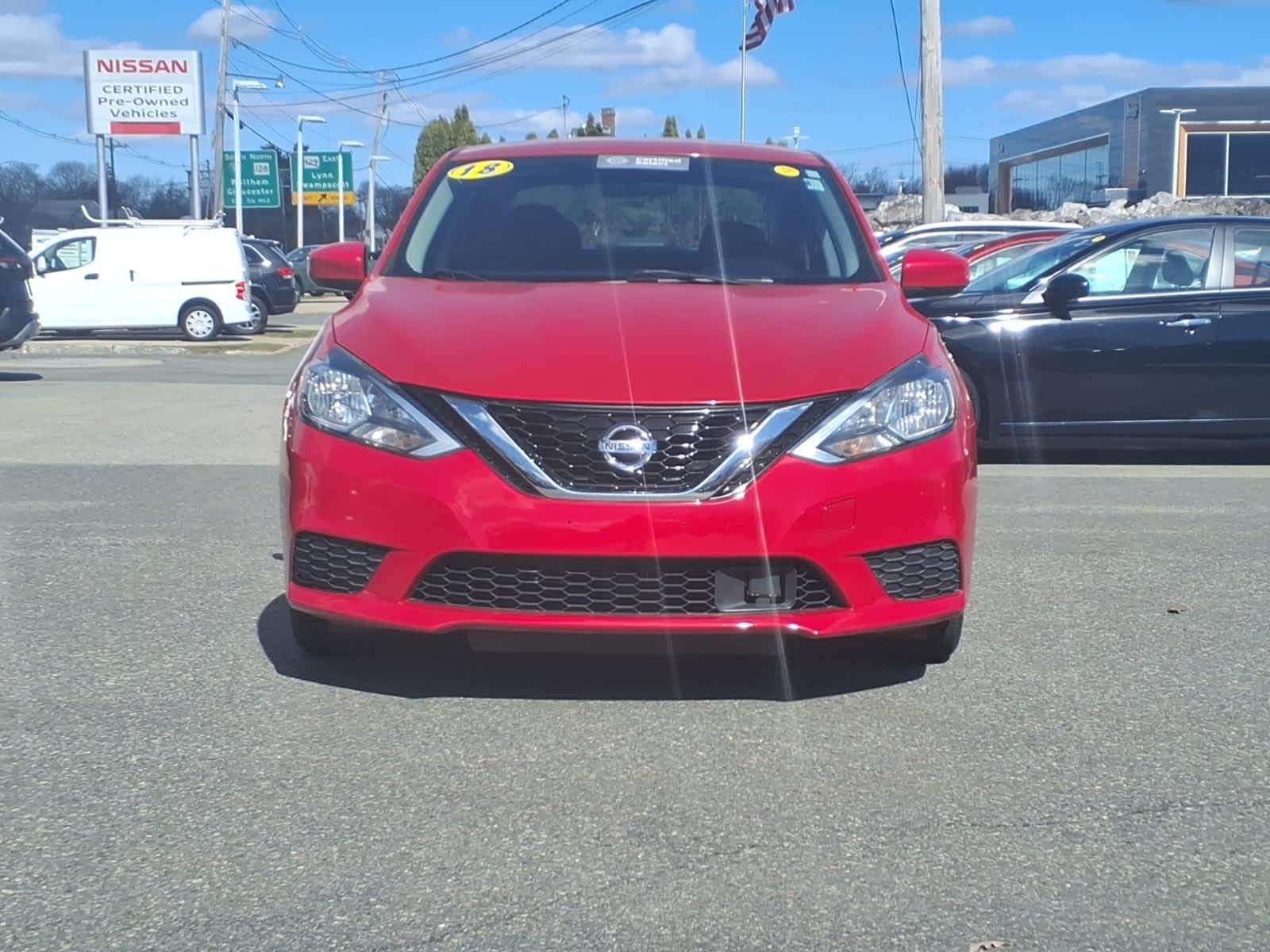 Certified 2018 Nissan Sentra SV with VIN 3N1AB7AP5JY315440 for sale in Lynnfield, MA