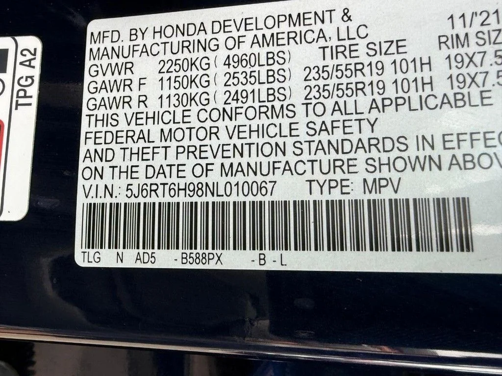Used 2022 Blue Honda Touring image 25