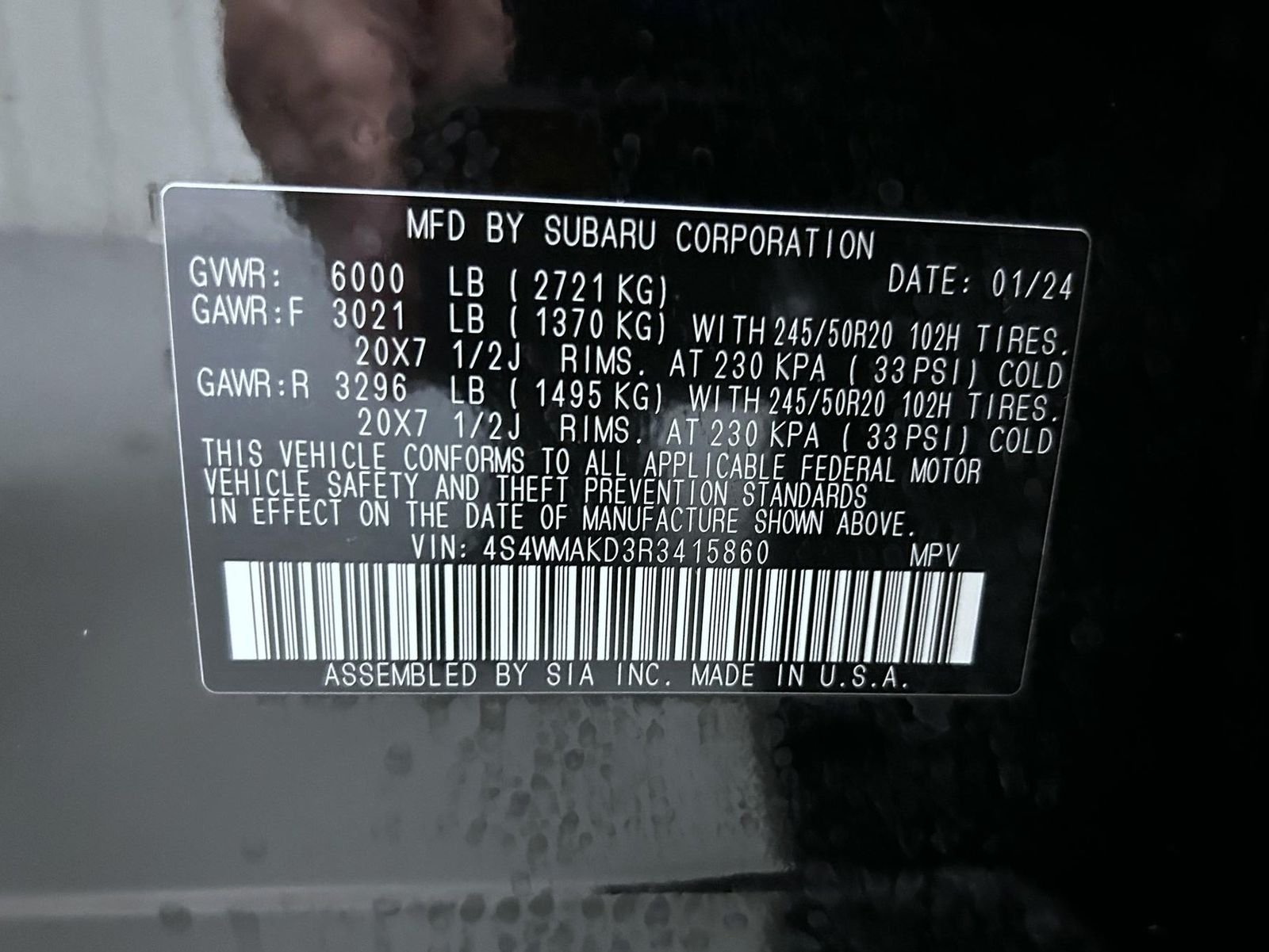 Used 2024 Black Subaru Onyx Edition image 26