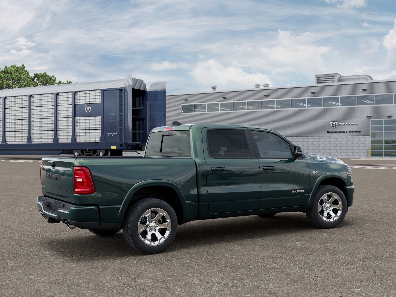New 2026 Serrano-Green Metallic Exterior Paint RAM BIG HORN image 2